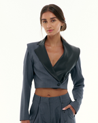 Powersuit Cropped Blazer